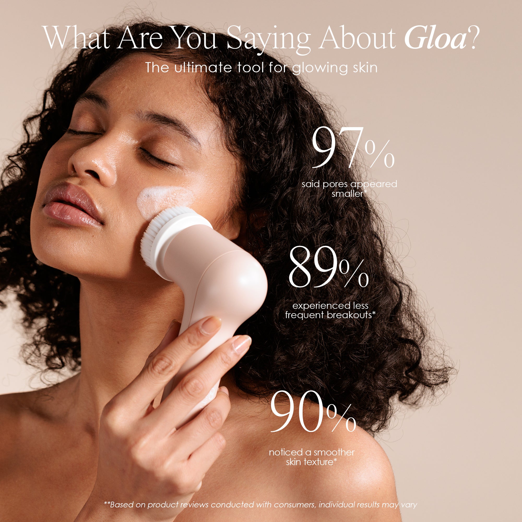 Gloa Face and Body Cleansing Brush Gently removes deep-seated impurities for refreshed, radiant skin.