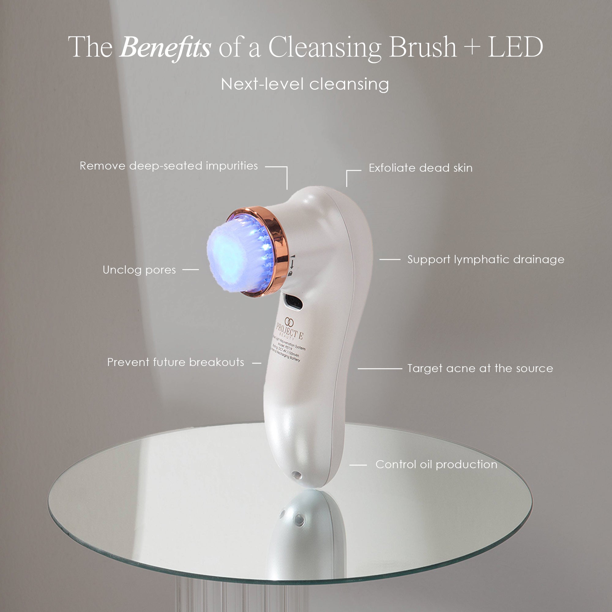 LumaBlue | LED Light Therapy Cleansing Brush